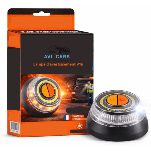 Lampe d’avertissement V16 2026 homologuée - AVLCARS